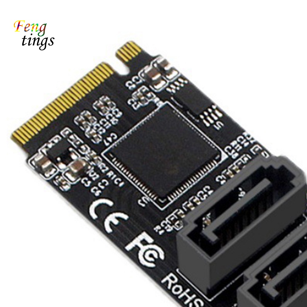 Thẻ Mở Rộng Ổ Đĩa Cứng PH56 5 Cổng JMB585 M2 PCIE Sang SATA 6G SSD SATA Cho Windows