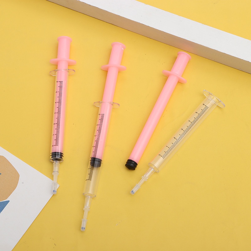 Bút Mực Gel Hình Ống Tiêm Nhiều Màu Sắc Sáng Tạo Cho Học Sinh