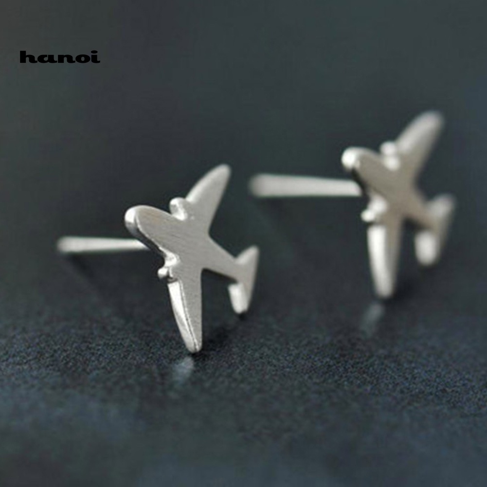 Khuyên Tai Bạc Hình Máy Bay Độc Đáo Cho Nữ
