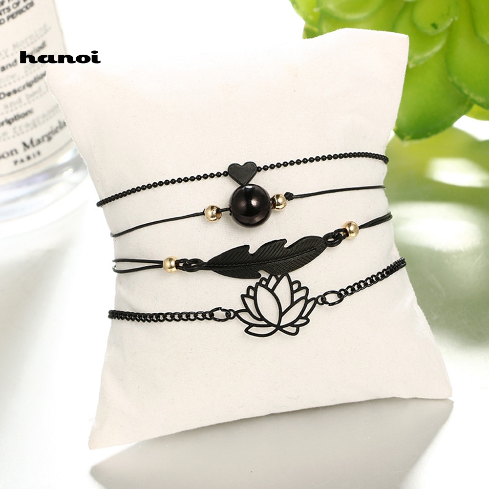 Set 4 VòNg Đeo Tay ThờI Trang Cho Nữ