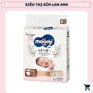 Tã/bỉm moony natural 💝freeship💝 moony natural nội địa chính hãng - bỉm moony dán/quần đủ size nb63/s58/m48/l36/xl32