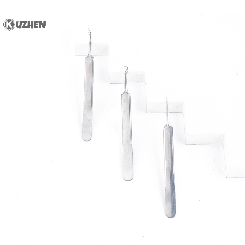 Kuzhen Nhíp Hai Đầu Nhọn Loại Bỏ Mụn Đầu Đen Chăm Sóc Da Mặt Bán Chạy