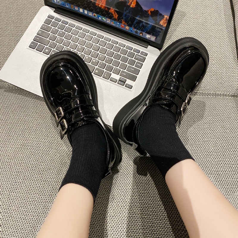 Atikota Giày Búp Bê Mary Jane Đế Dày Mềm Mại Thoải Mái Dễ Phối Đồ Cho Nữ