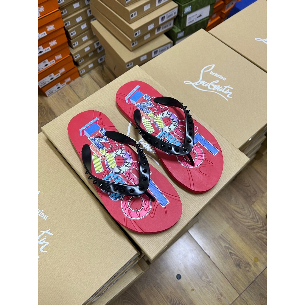 Dép xỏ ngón, tông LB logo nhiều màu fullbox bill thẻ LA on web