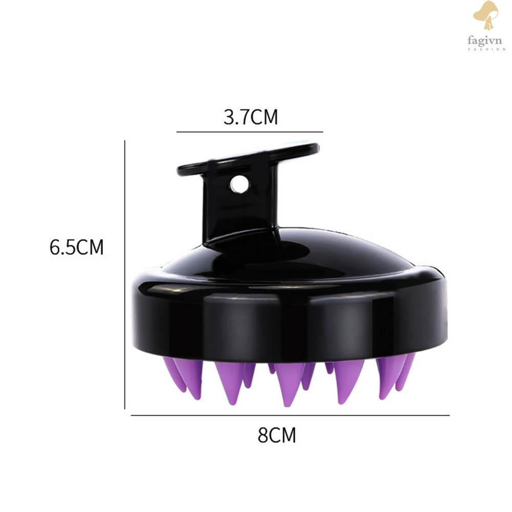 Bàn Chải Massage Da Đầu Bằng Silicone Mềm Mại Tiện Dụng
