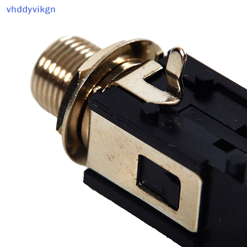 Set 2 Đầu Nối Jack Cắm Âm Thanh 6.35mm 1 / 4 2Pin Chuyên Dụng