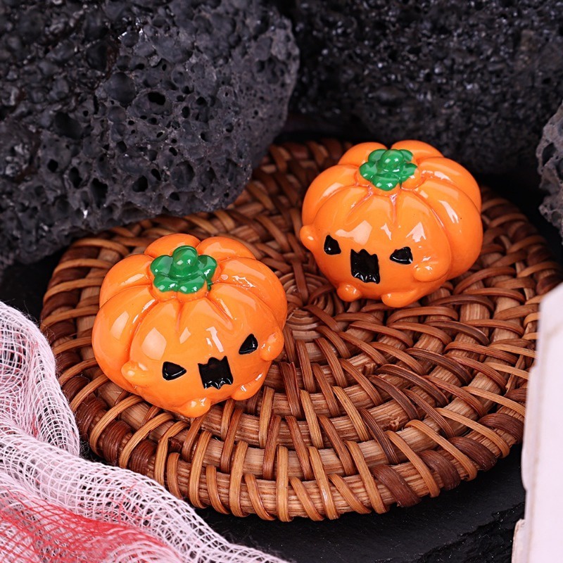 Mô Hình Bí Ngô Halloween Mini Bằng Nhựa Dễ Thương Trang Trí Cho Bữa Tiệc