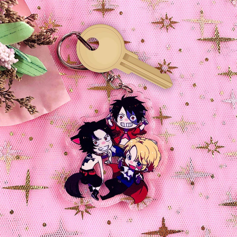 Móc Khóa Hai Mặt Bằng Acrylic Trong Suốt Hình Anime My Hero Academia Todoroki Shouto