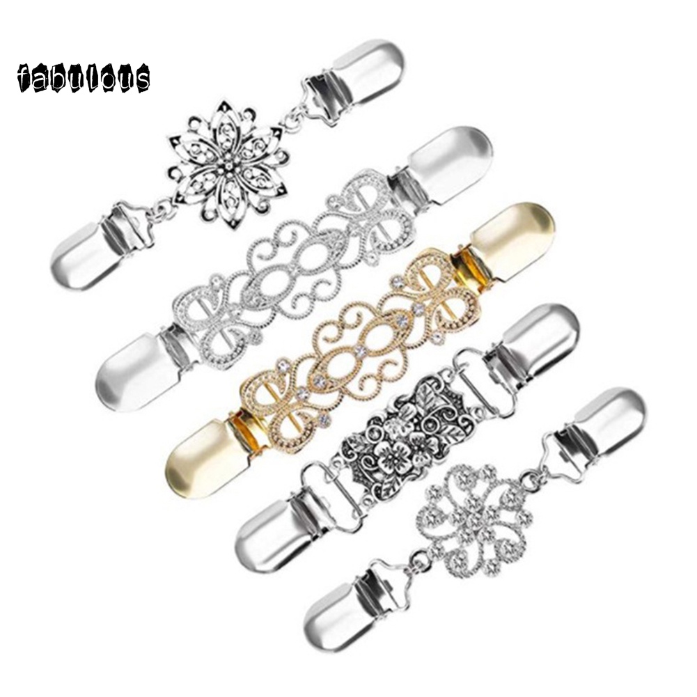 Set 5 Kẹp Cố Định Khăn Quàng Cổ Phong Cách Vintage Dành Cho Nữ