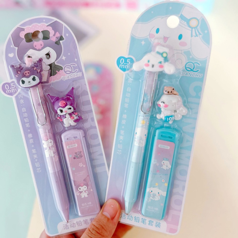 SANRIO Bút Chì Tự Động Ngòi 0.5m Hình Melody / Chó Cinnamon Đáng Yêu Cho Bé