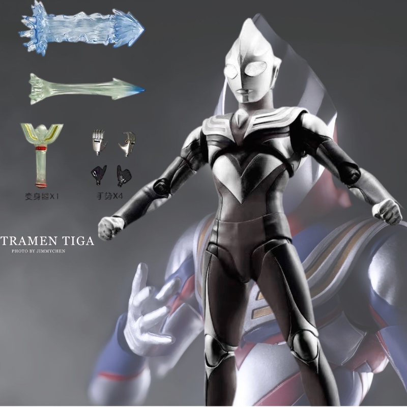 Ready stock phong cách mới dark diga ultraman figure gede machine hình thức nhạy cảm zeta sky claw aix mora armoured boy 0731hw