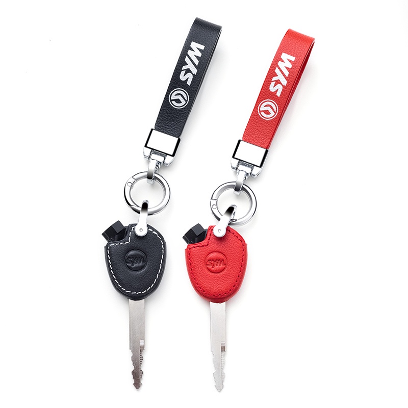 Xe Máy sym Sanyang Fit 4 Chìa Khóa xs125T Sửa Đổi Phụ Kiện fiddle4 Khóa Cửa Sửa Đổi Móc Khóa Da Thật