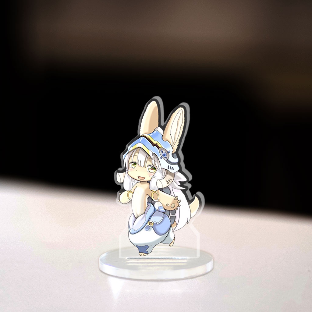 Mô hình mini Made in Abyss Standee chibi anime game manga nhân vật nanachi regu lyza ozen maruruk decor góc học tập 3cm