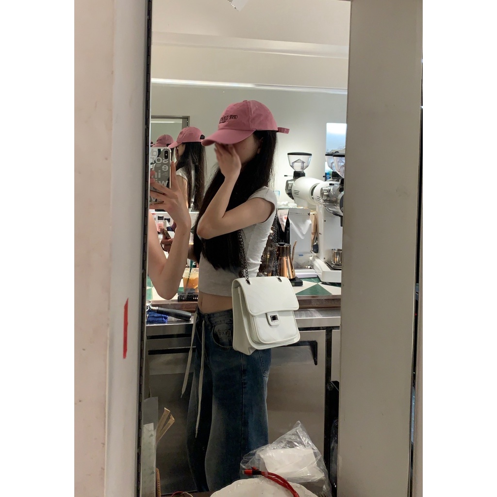 Áo Thun Ngắn Tay Lưng Cao Dáng Ôm Thời Trang Mùa Hè Cho Nữ