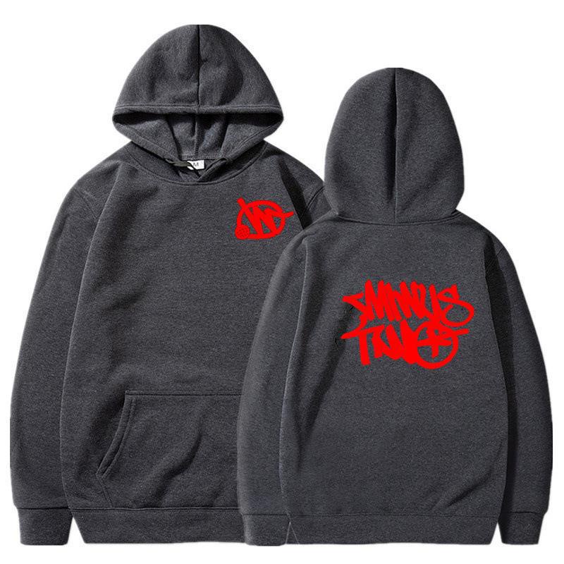 Áo hoodie Màu Trơn In Họa Tiết Bạc Hà Harajuku Thời Trang 2023 Y2K