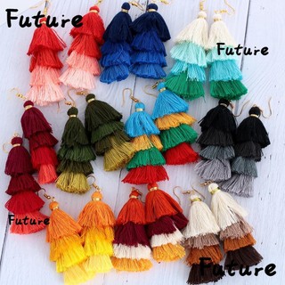 Bông tai thiết kế dáng dài phong cách Boho thời trang cho nữ