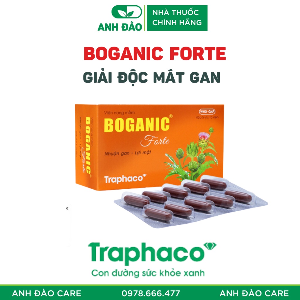 ✅ Giải độc gan Boganic Forte Hộp 50v- Traphaco - ĐỨC TÂM CARE [CHÍNH HÃNG]