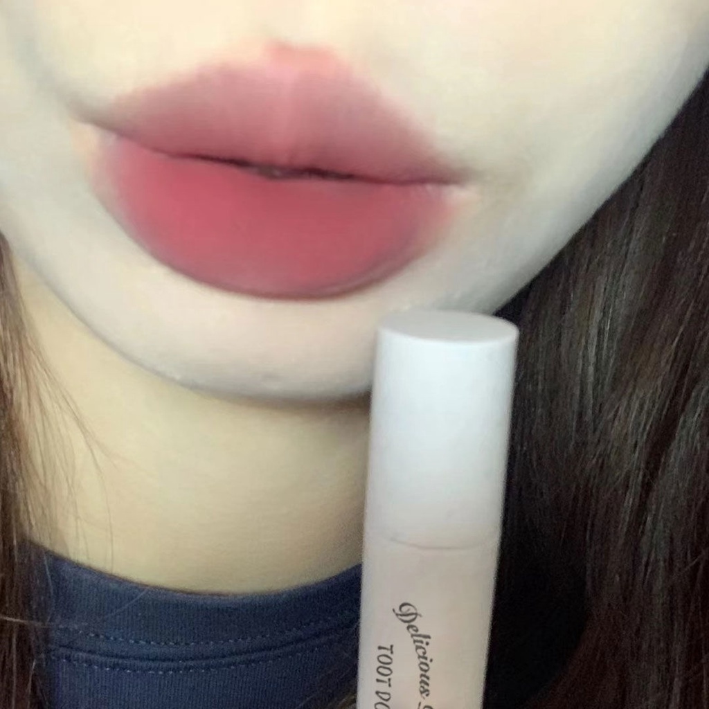 Son Kem Lì Tông Nude Chống Nước Hình Bánh Kem Dễ Thương