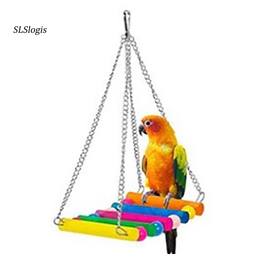 Set 6 Đồ Chơi Dây Treo Gắn Chuông / Bóng Vui Nhộn Cho Vẹt Cưng
