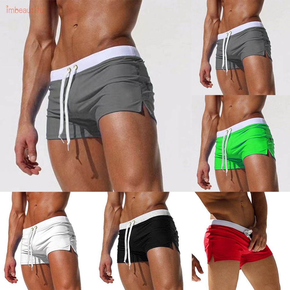 Quần Bơi Boxer Dây Rút Siêu Nhẹ Thoáng Khí Thời Trang Cho Nam Giới