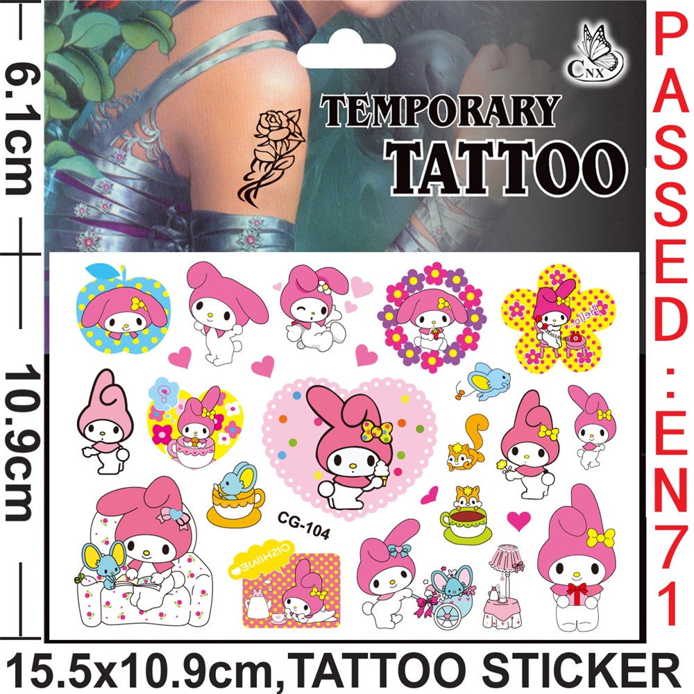 Hình Xăm Dán Hoạt Hình Graffiti Chống Nước Dùng Làm Quà Tặng Sinh Nhật Cho Bé