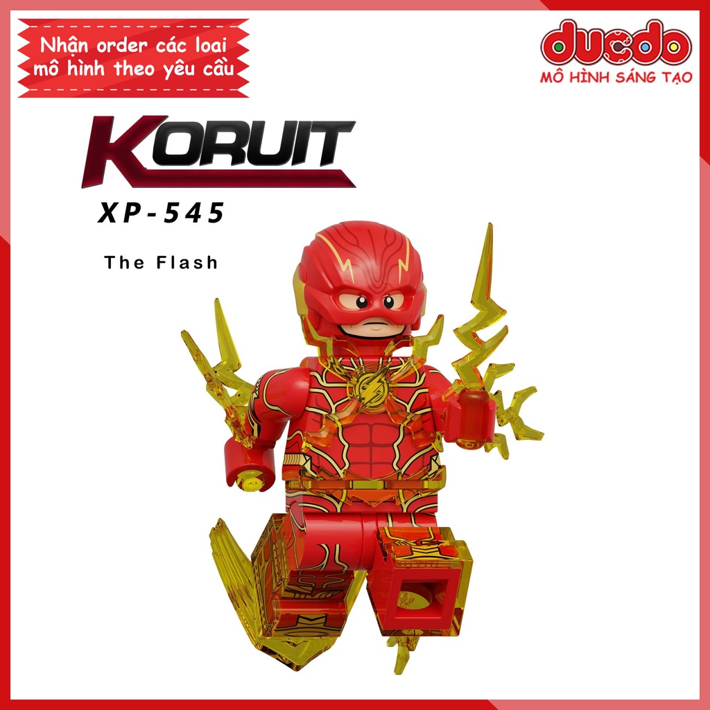 Minifigures các siêu anh hùng siêu chất Flash - Đồ chơi Lắp ghép Xếp hình Mini SuperHero Koruit KT1071