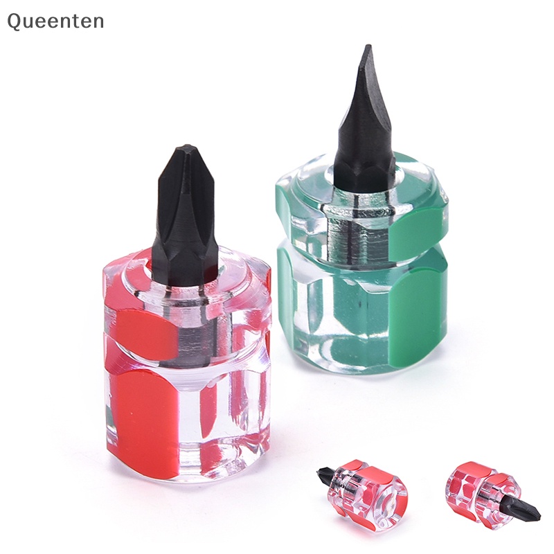 Queenten 2 Chiếc Tua Vít Điều Khiển Ngắn Chia Nhỏ Bộ Dụng Cụ Sửa Chữa, QT