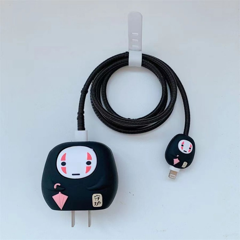 Vỏ Bảo Vệ Hộp Sạc Tai Nghe Apple 18W / 20w Bằng Silicon Hình Vô Diện Dễ Thương