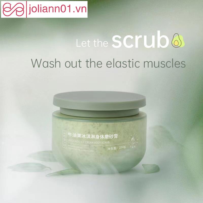 🎐Joliann🎐Kem Tẩy Tế Bào Chết Toàn Thân Chiết Xuất Quả Bơ Dưỡng Ẩm Làm Trắng Da