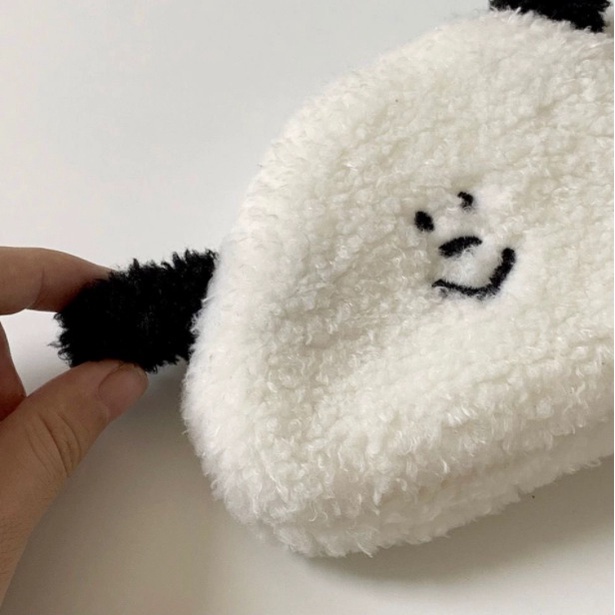 Túi Đựng Bút Mini Hình Chú Chó Nhồi Bông Dễ Thương Cho Học Sinh