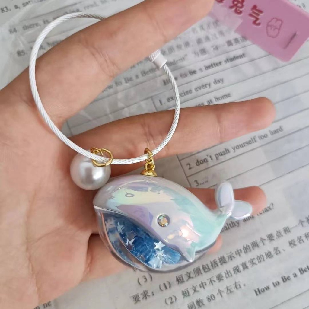 🐋Hàng tồn kho🐋Phụ Kiện Móc Khóa Hình Cá Voi Su Zaizai dolphin Khi Chạy Ba Lô