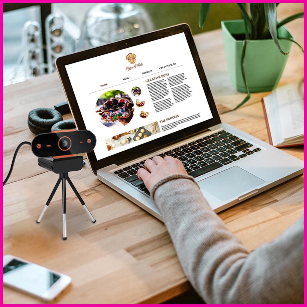 Webcam 1080P HD USB Mini Có Thể Điều Chỉnh Cho Họp Video / Live Llrnvn