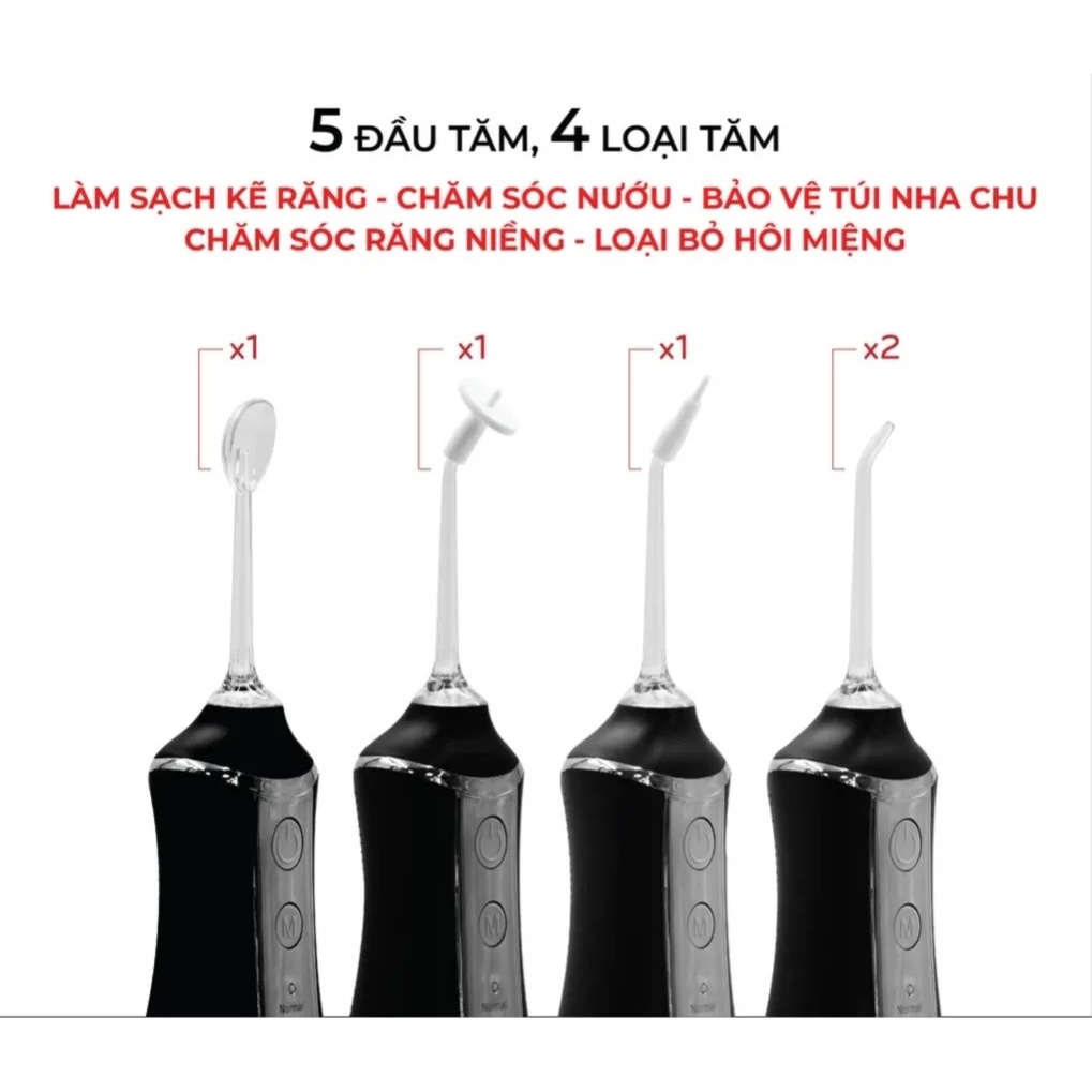 Máy Tăm Nước Cầm Tay KAW Dung Tích 300ml-5 Chế Độ Bảo Hành 12 Tháng