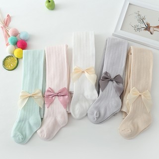 Mới mùa hè cô gái pantyhose mềm bông thoáng khí lưới Bowknot trang trí xà cạp vớ công chúa em bé chống muỗi quần lót