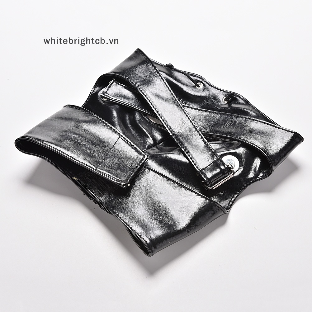 Halloween Decoration# 1 Mặt Nạ Hóa Trang Nhân Vật Anime Tokyo Ghoul Kaneki Ken Bằng Da PU Có Khóa Kéo Có Thể Điều Chỉnh