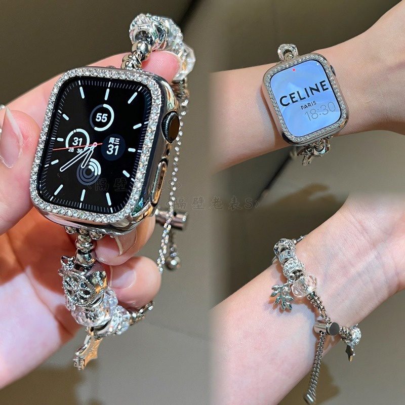 PANDORA Dây Đeo Đồng Hồ Bằng Kim Loại Dành Cho apple watch 40mm 41mm 45mm 44mm 49mm iwatch Series ultra 7 8 6 5 4 SE 3