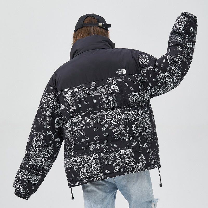 Áo Khoác 100% Cotton Dày Mềm Mại In Họa Tiết Hoa Trừu Tượng Phong Cách Retro Unisex