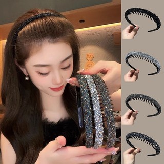 Cài tóc nữ AIJOLEN đính đá có răng chống trượt thời trang Hàn Quốc
