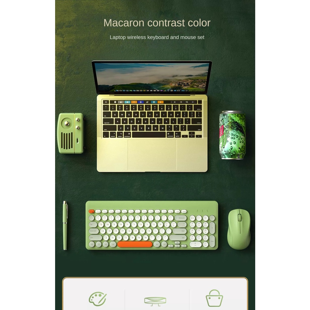 Bộ Bàn Phím Và Chuột Không Dây Kết Nối usb k221