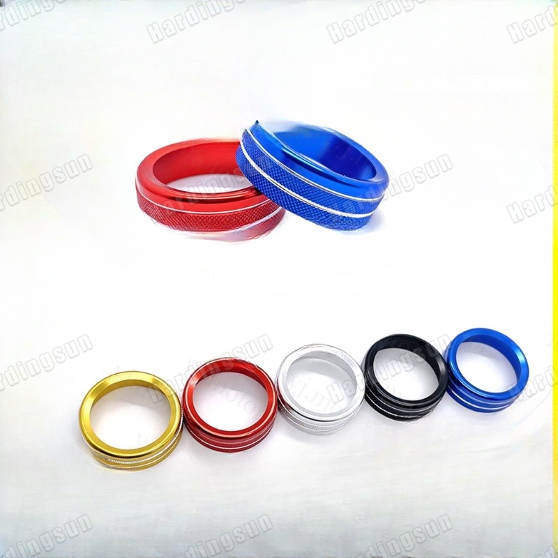 Vòng Dán Bảo Vệ Công Tắc Khởi Động Máy Lạnh Xe Hơi Honda City GN / Hatchback 2020-2022 Bằng Hợp Kim Nhôm