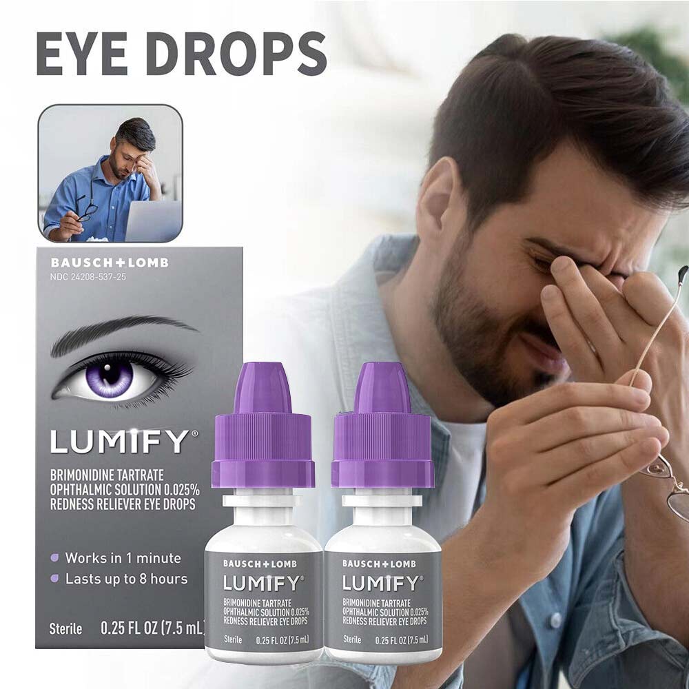 Bausch + Lomb Lumify Eye Drops LARGE 7.5ml 0.25oz | Redness Relief |