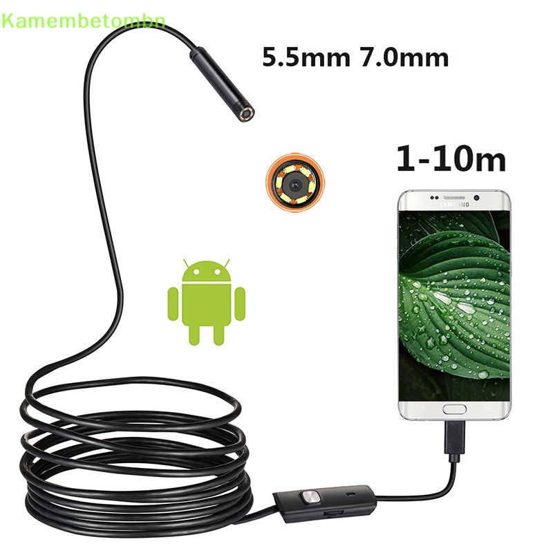 Camera nội soi mini kamembbn camera usb 7mm / 5.5mm cho android inspection borescope vn