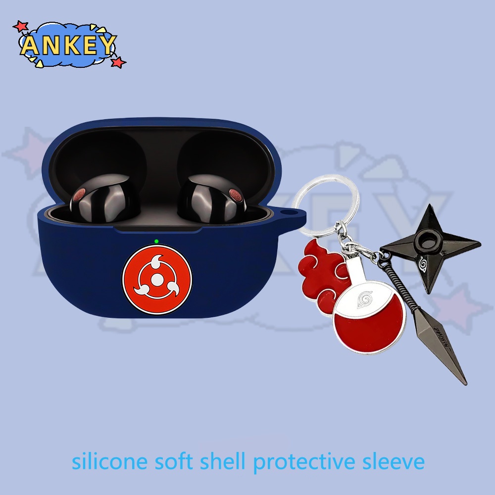For Sony WF-1000XM5 WF-1000XM4 WF-1000XM3 WF-SP800N Earphone Silicone Case CUTE Boy Earbuds Soft Protective Headphone Cover Headset Skin with Pendant