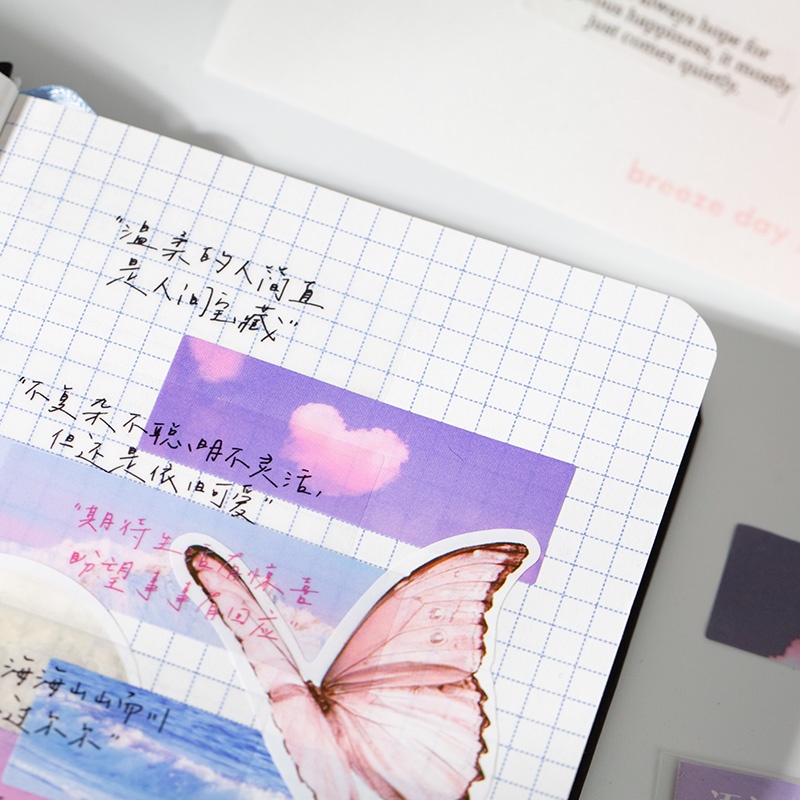 2 sticker Dán Trang Trí Hình Bầu Trời Đầy Sao Lãng Mạn