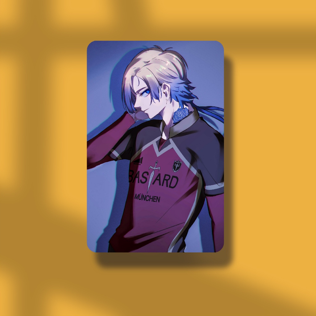 Thẻ Card Bo Góc Anime Michael Kaiser Blue Lock - Giấy Bìa Cứng - Có Màng Cán