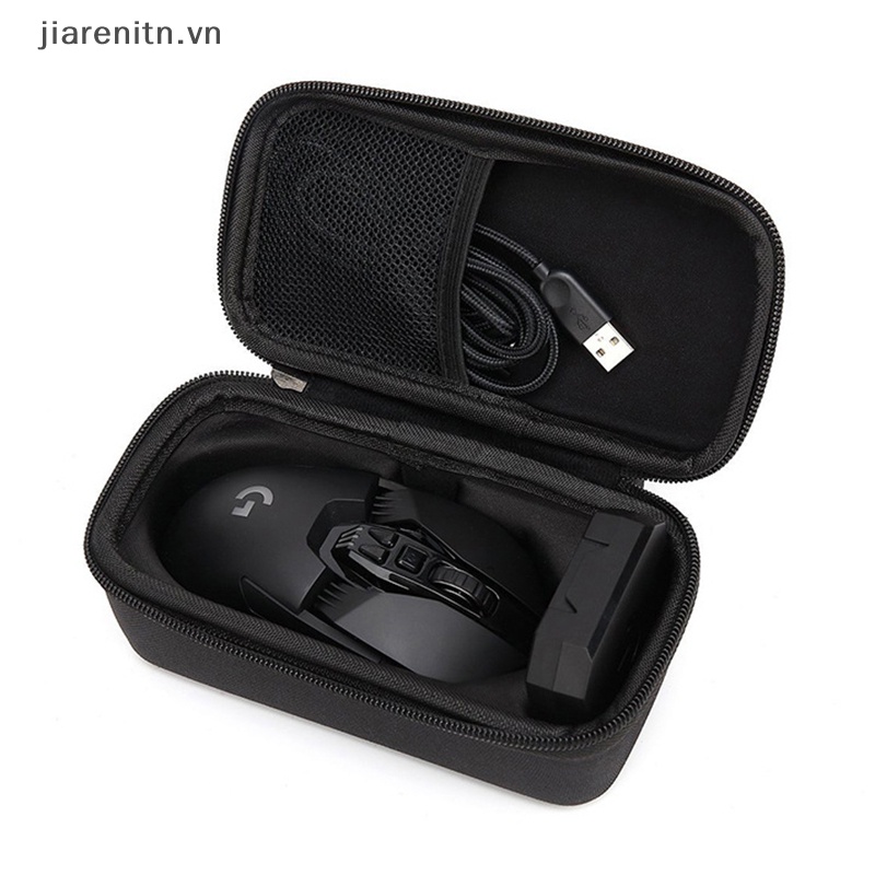 Jiarenitn hard eva mice protective case wear-resistant carrying cover storage bag for logitech g pro x superlight / g903 / g502 / g102 / g304 wireless gaming mouse vn