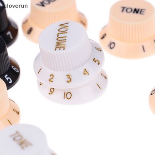 Uloverun guitars strat knob 1-volume 2-tone control knobs for guitar vn
