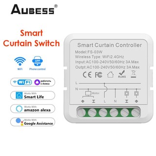 Aubess Aubess Công Tắc Rèm Mô-đun Zigbee Thông Minh Tuya Cho Động Cơ Điện Màn Trập Lăn Tương Thích Với Alexa Google Home