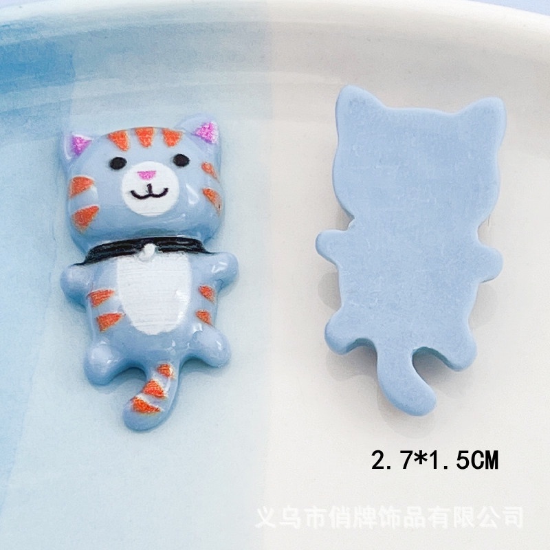 Hoạt Hình Phụ Kiện Kẹp Tóc Hình Mèo Hoạt Họa Màu Dầu Sáng Dễ Thương diy