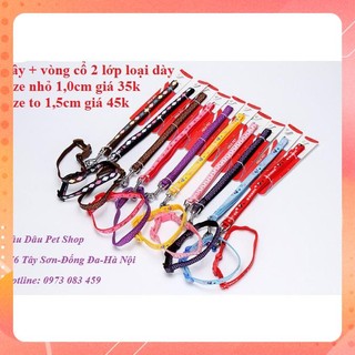 [ Bán sỉ ] DÂY XÍCH DÂY CỔ CHUÔNG 2 LỚP CHO THÚ CƯNG